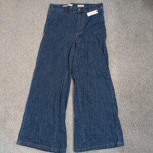 Anthropologie Pilcro & the Letterpress Wide Leg Jeans, Size 30, Blue